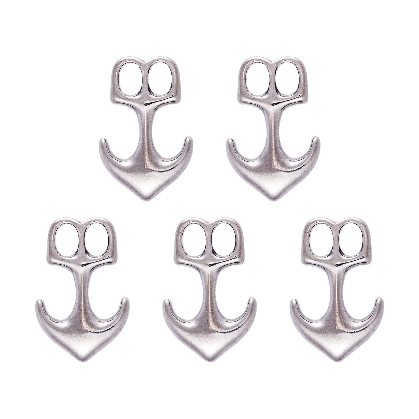 Women Accessories Bracelet - 5pcs Anchor Hook Clasps 304 Stainless