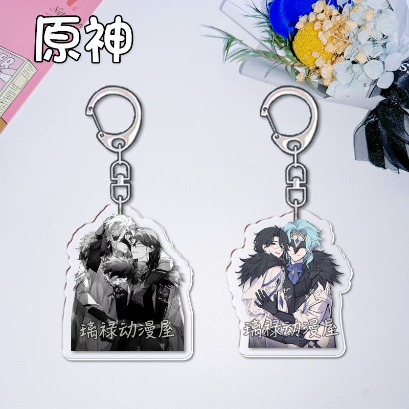 Women'S Accessories And Jewelry - 2pcs Genshin Impact Keychains for Women