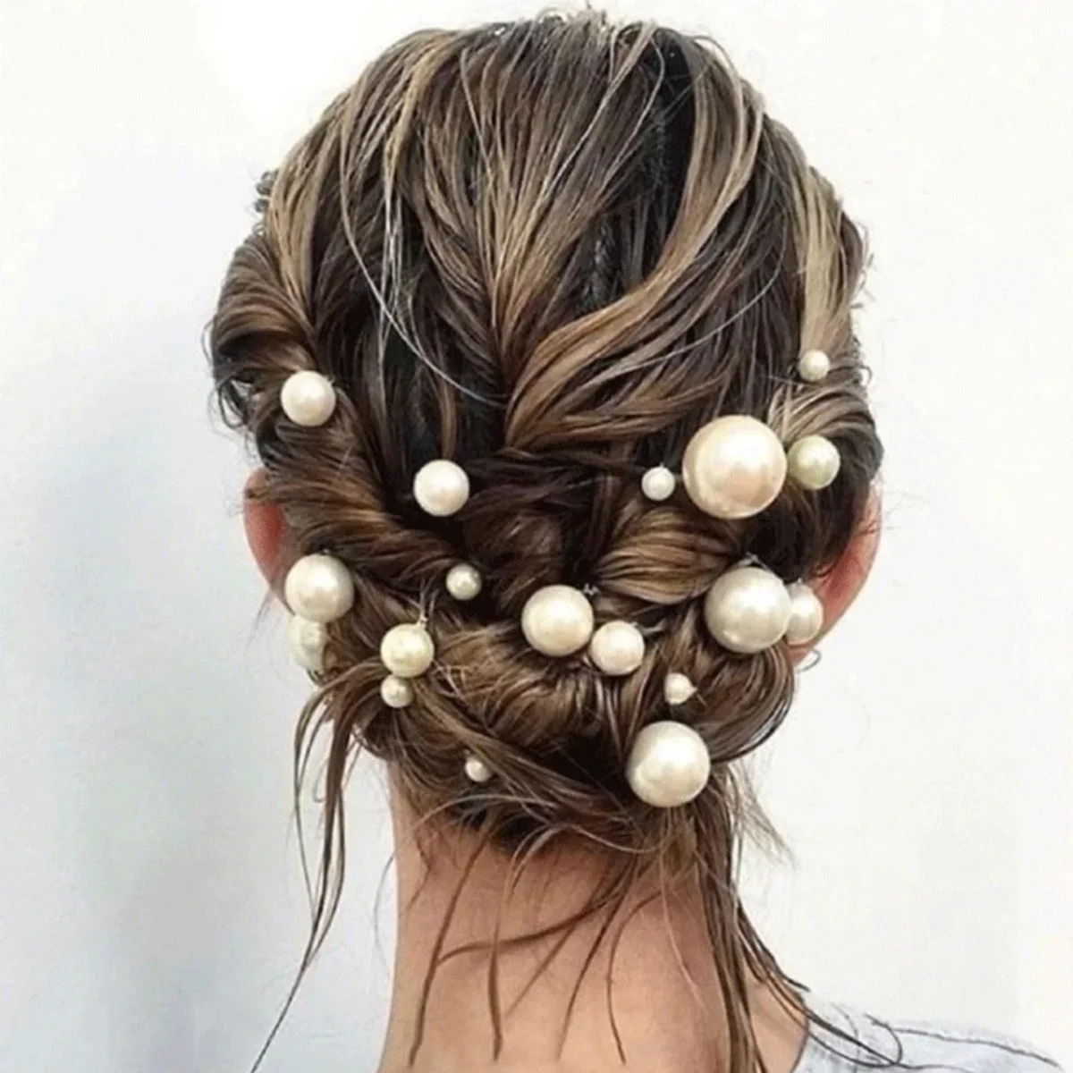 Pearl Hair Pin - 18pcs Bridal Hairpin U-Shaped Metal Barrette