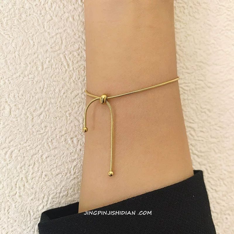 Women Accessories Drawing - MEYRROYU Stainless Steel Gold Color Draw