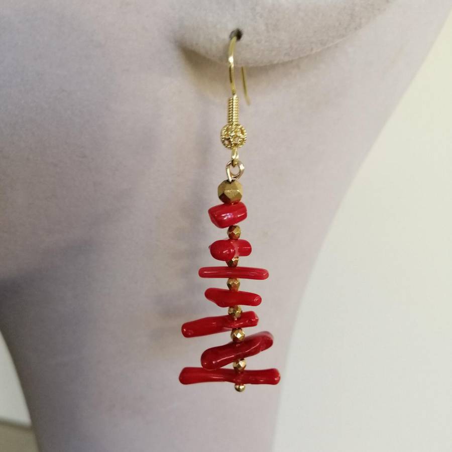 Women Irregular Branch Red Cor - Tassel Earrings Boho review and price