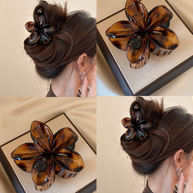 Korean Hawaiian Gradient Flowe - Hair Claw Clip Set review and price