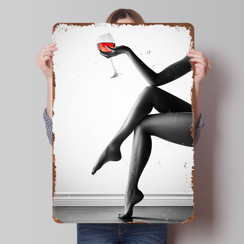 Elegant Woman With Wine Glass  - Women Accessories Poster review and price