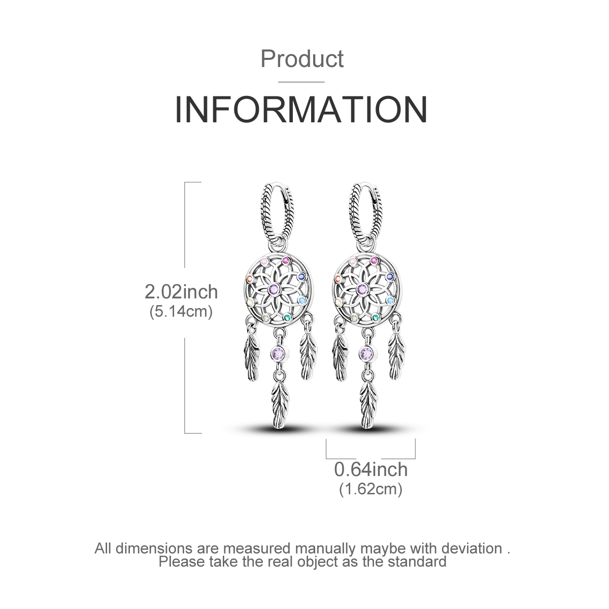 925 Sterling Silver Dreamcatch - Tassel Earrings Boho review and price