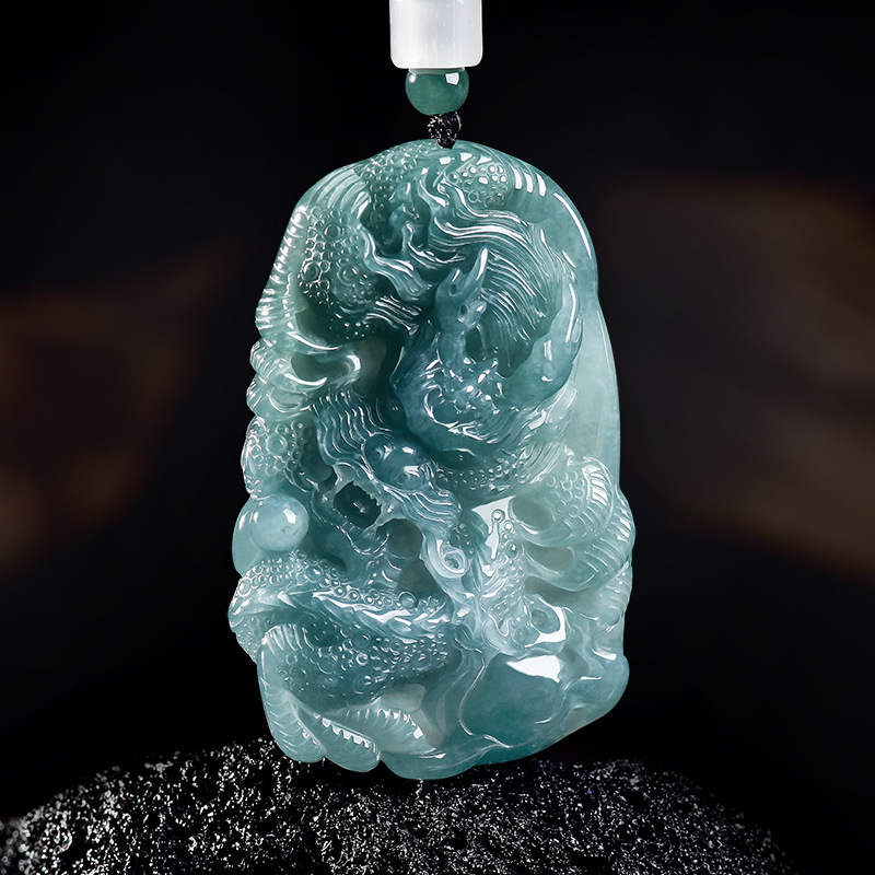 Natural Burmese Jadeite Dragon - Woman Accessory review and price