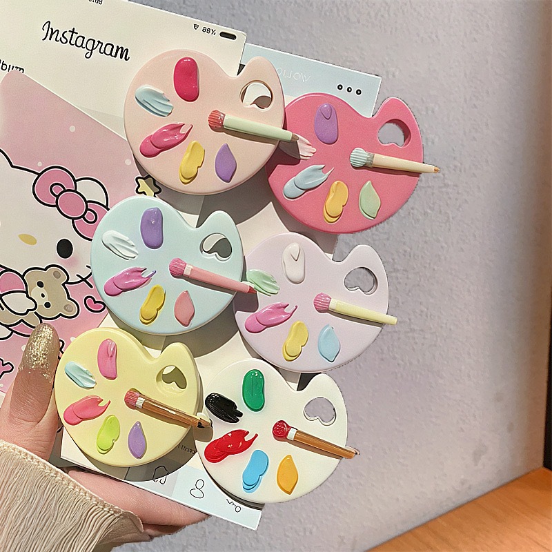 Palette Hair Clip Cute Simulat - Women Accessories Drawing review and price
