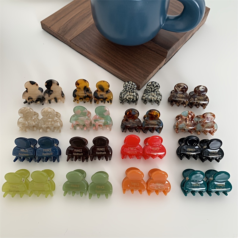 2pcs/set Mini Acetate Hair Cla - Hair Claw Clip Set review and price