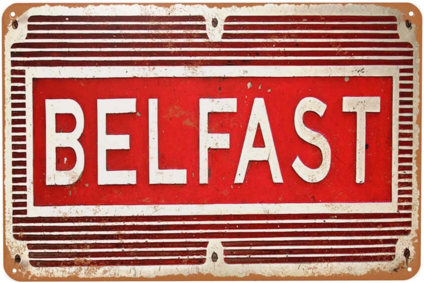 Vintage Metal Sign, Belfast Ti - Women Accessories Poster review and price