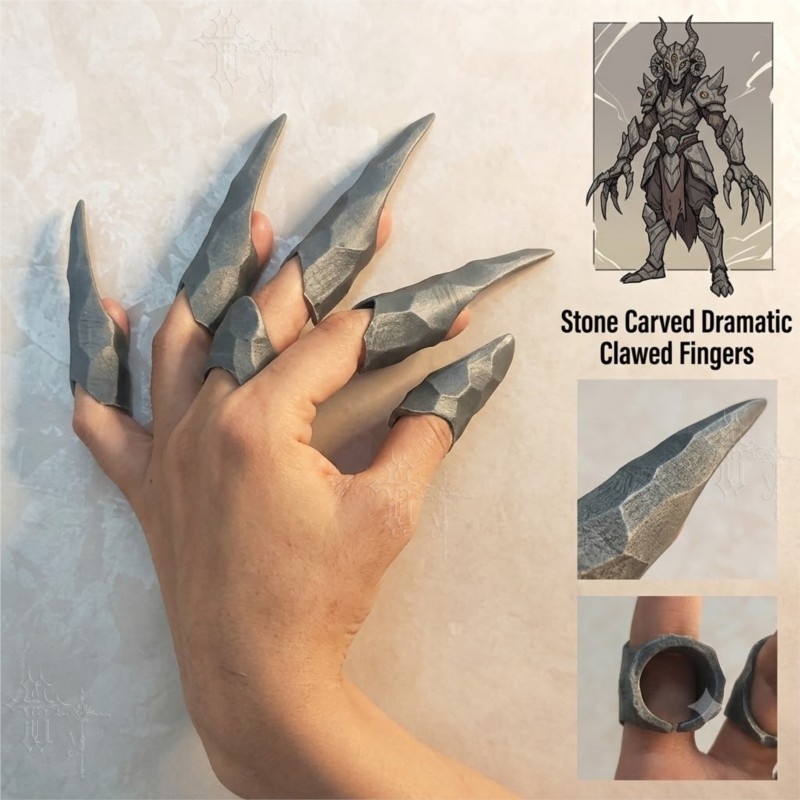 Dramatic Stone Texture Clawed  - Women'S Vintage Accessories review and price