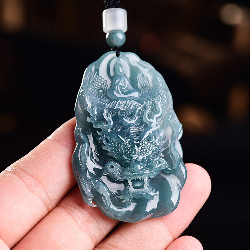 Natural Burmese Jadeite Dragon - Woman Accessory review and price