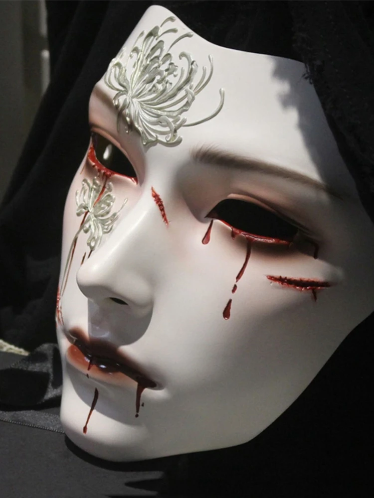 Mask Retro Hand Drawing Fashio - Women Accessories Drawing review and price
