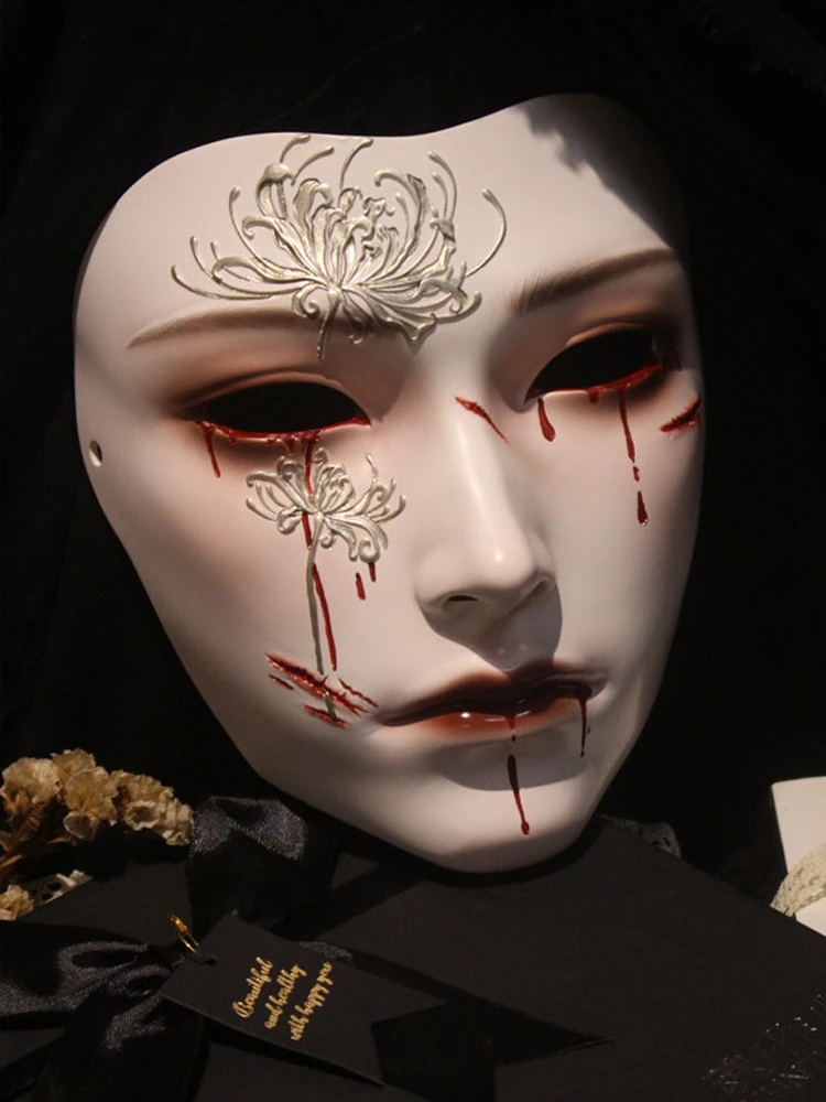 Mask Retro Hand Drawing Fashio - Women Accessories Drawing review and price