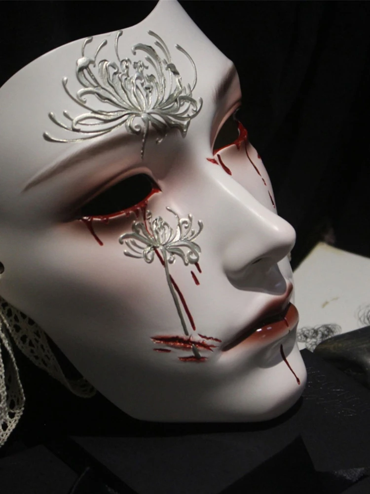 Mask Retro Hand Drawing Fashio - Women Accessories Drawing review and price