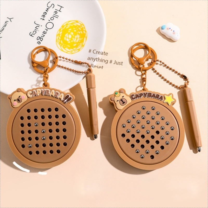 Cartoon Kapibala Magnetic Stee - Women Accessories Drawing review and price