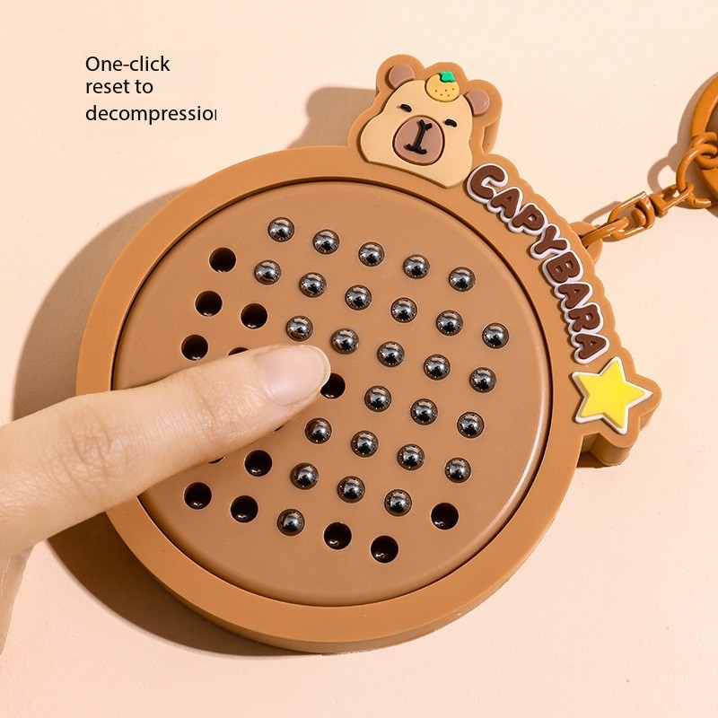 Cartoon Kapibala Magnetic Stee - Women Accessories Drawing review and price