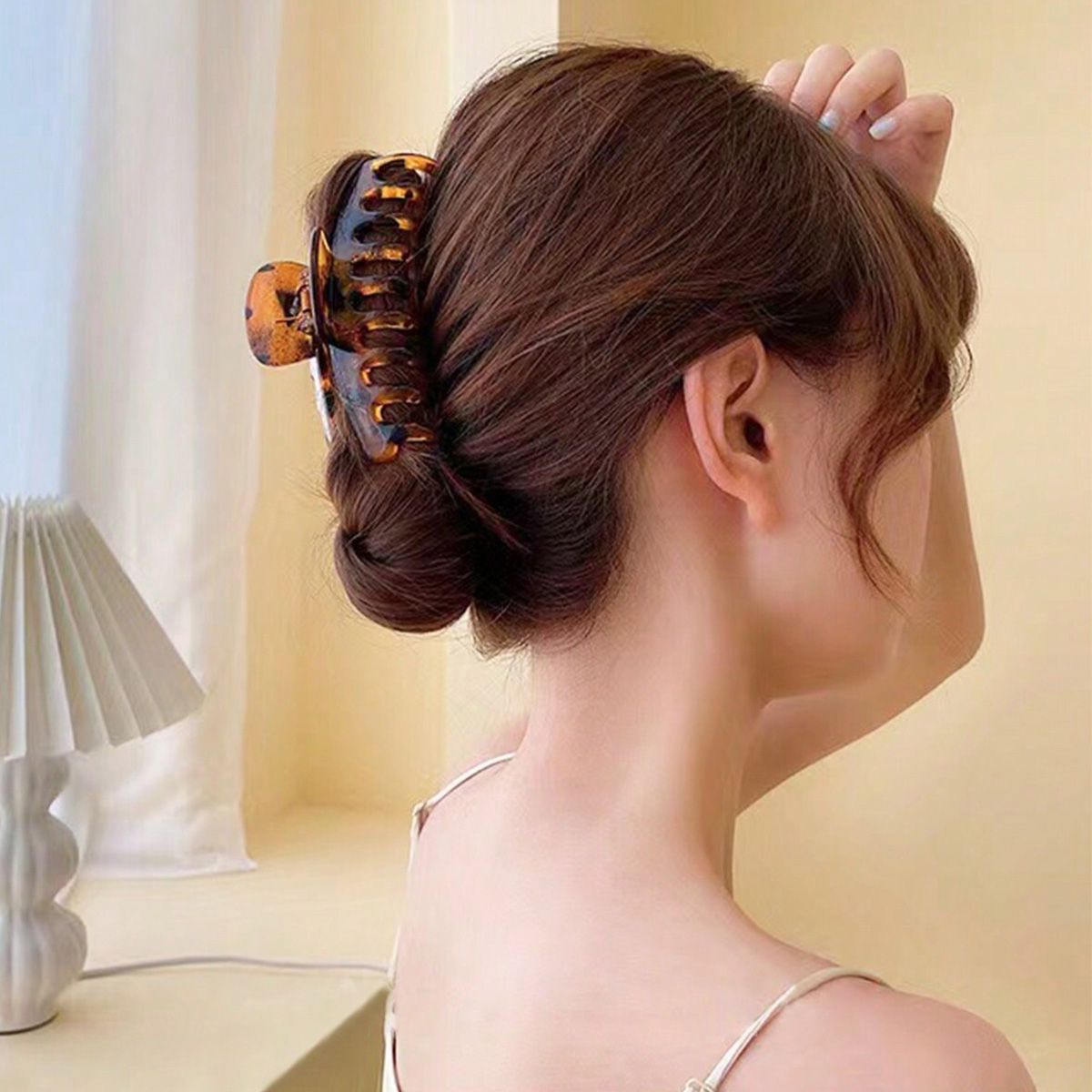 4PCS women's multi-color resin - Hair Claw Clip Set review and price
