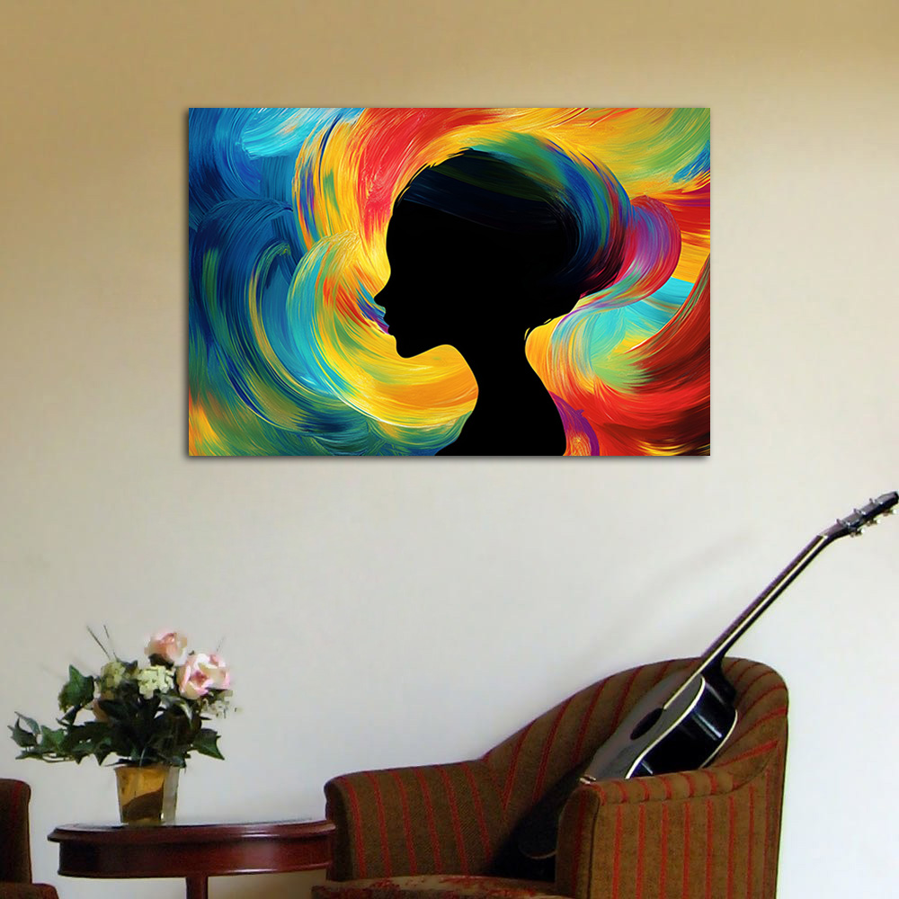 Colorful Artwork Abstract Woma - Women Accessories Poster review and price