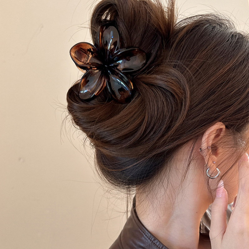 Women's Large-Size 8cm Brown B - Hair Claw Clip Set review and price