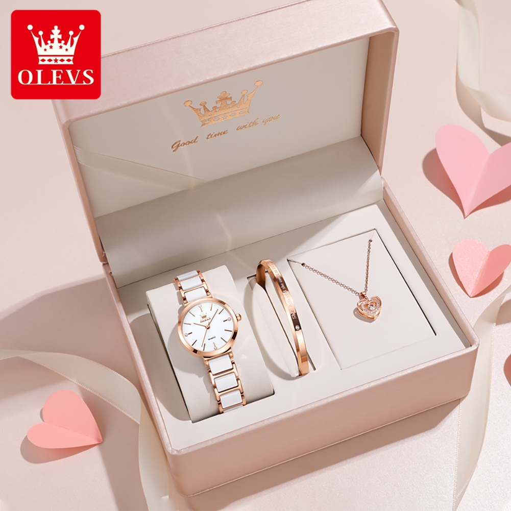 OLEVS Women Watch 5877 Luxury  - Women Accessories Bracelet review and price