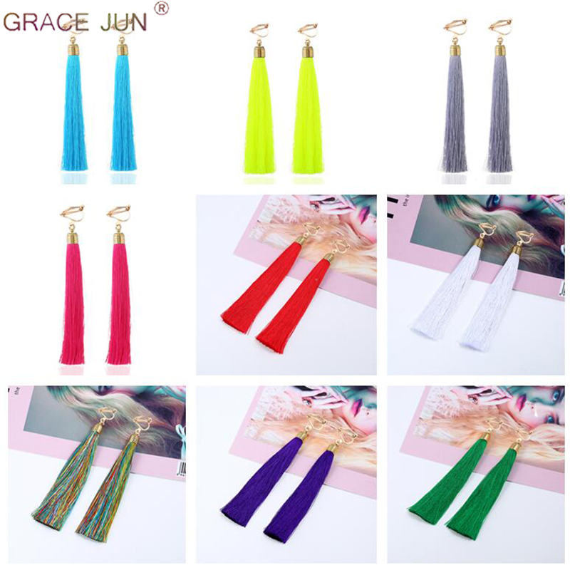 12cm&5.1'' Long Tassel Fiber C - Tassel Earrings Boho review and price