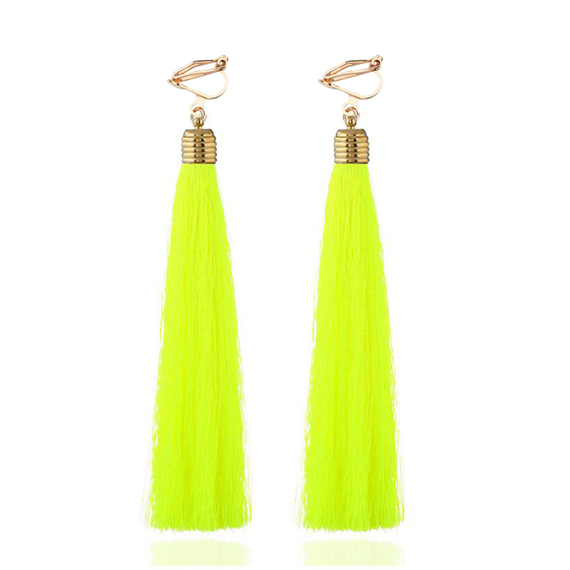 12cm&5.1'' Long Tassel Fiber C - Tassel Earrings Boho review and price
