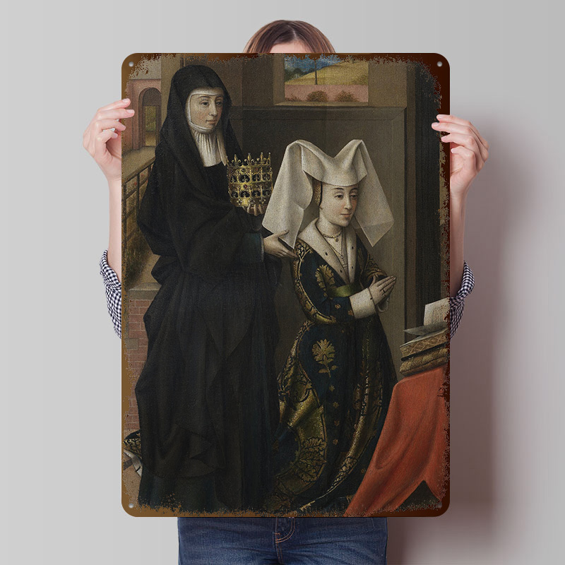 Religious Painting of Two Wome - Women Accessories Poster review and price