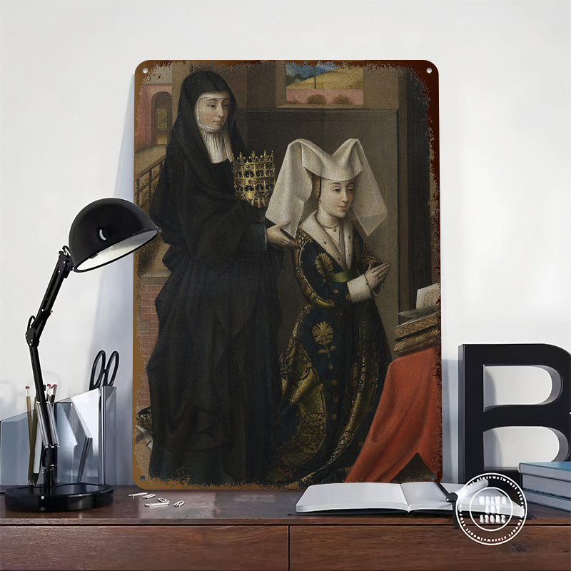 Religious Painting of Two Wome - Women Accessories Poster review and price