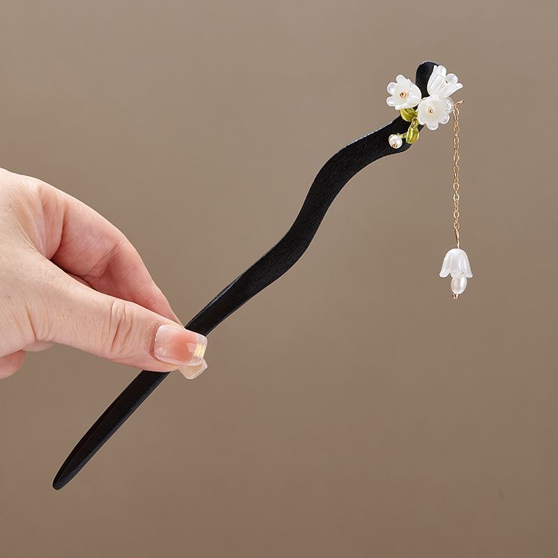 Lily of The-Valley Flower Leav - Pearl Hair Pin review and price