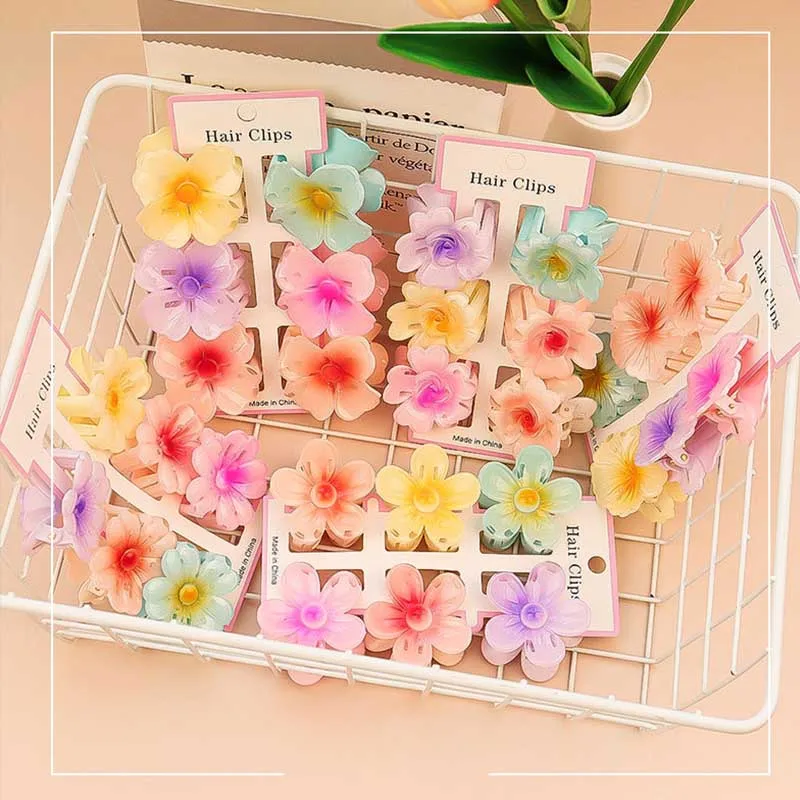 6Pcs Fashion Colorful Transpar - Hair Claw Clip Set review and price
