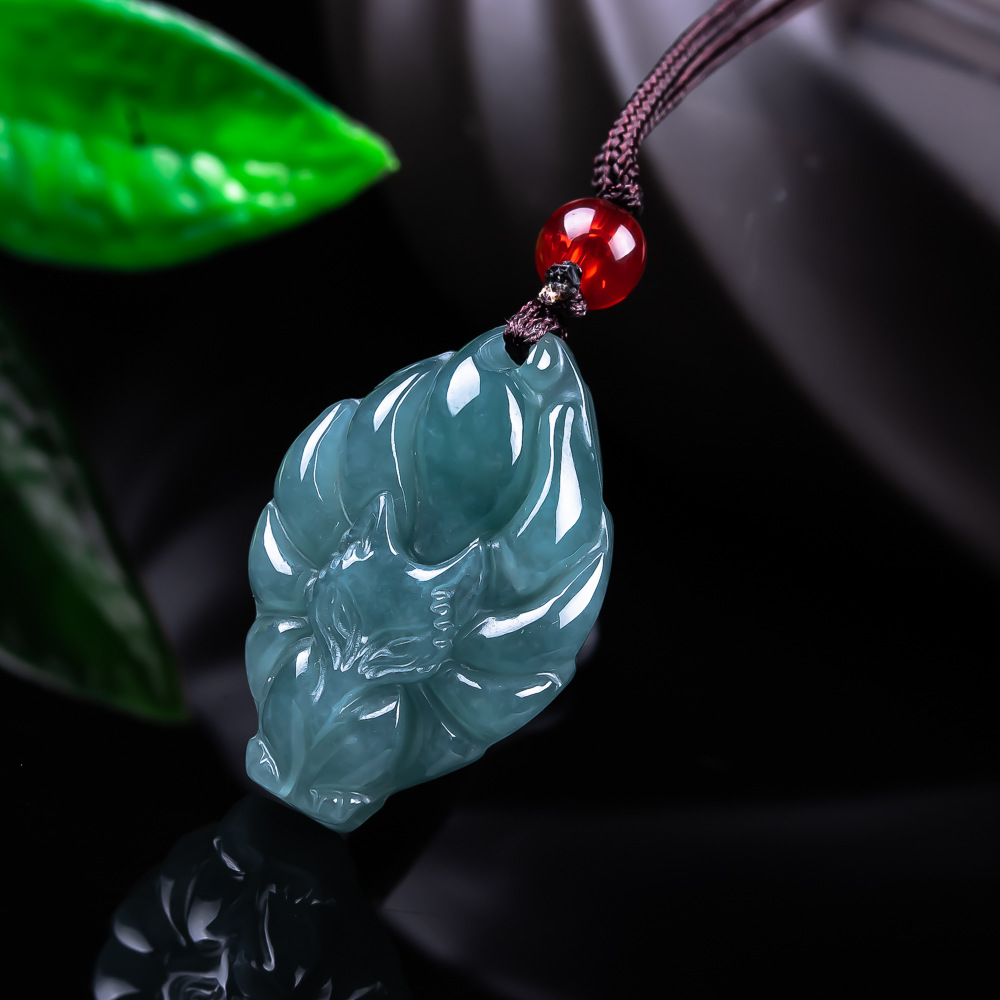 Natural Burmese Jadeite Fox Pe - Woman Accessory review and price