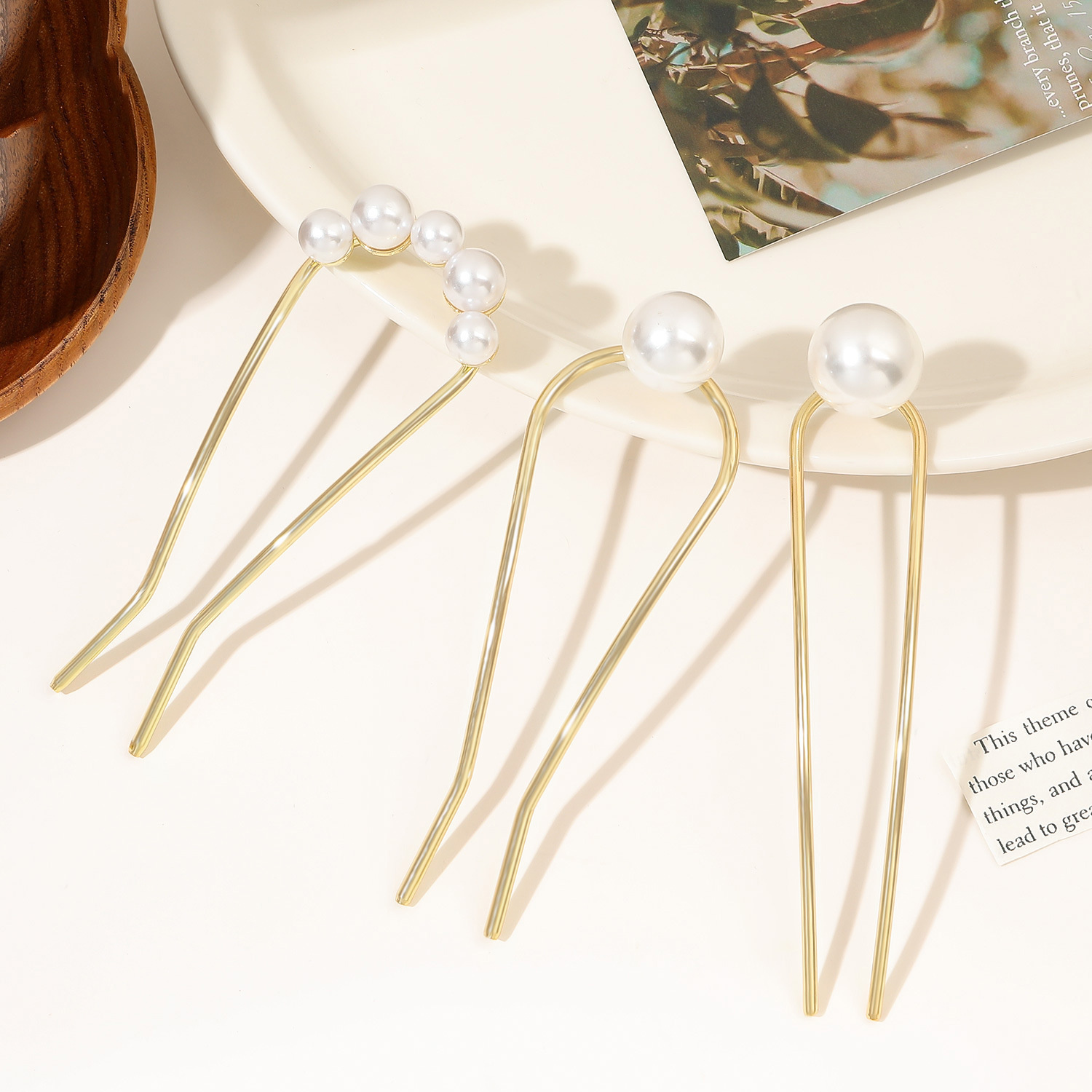 New Metal Vintage U Shape Hair - Pearl Hair Pin review and price