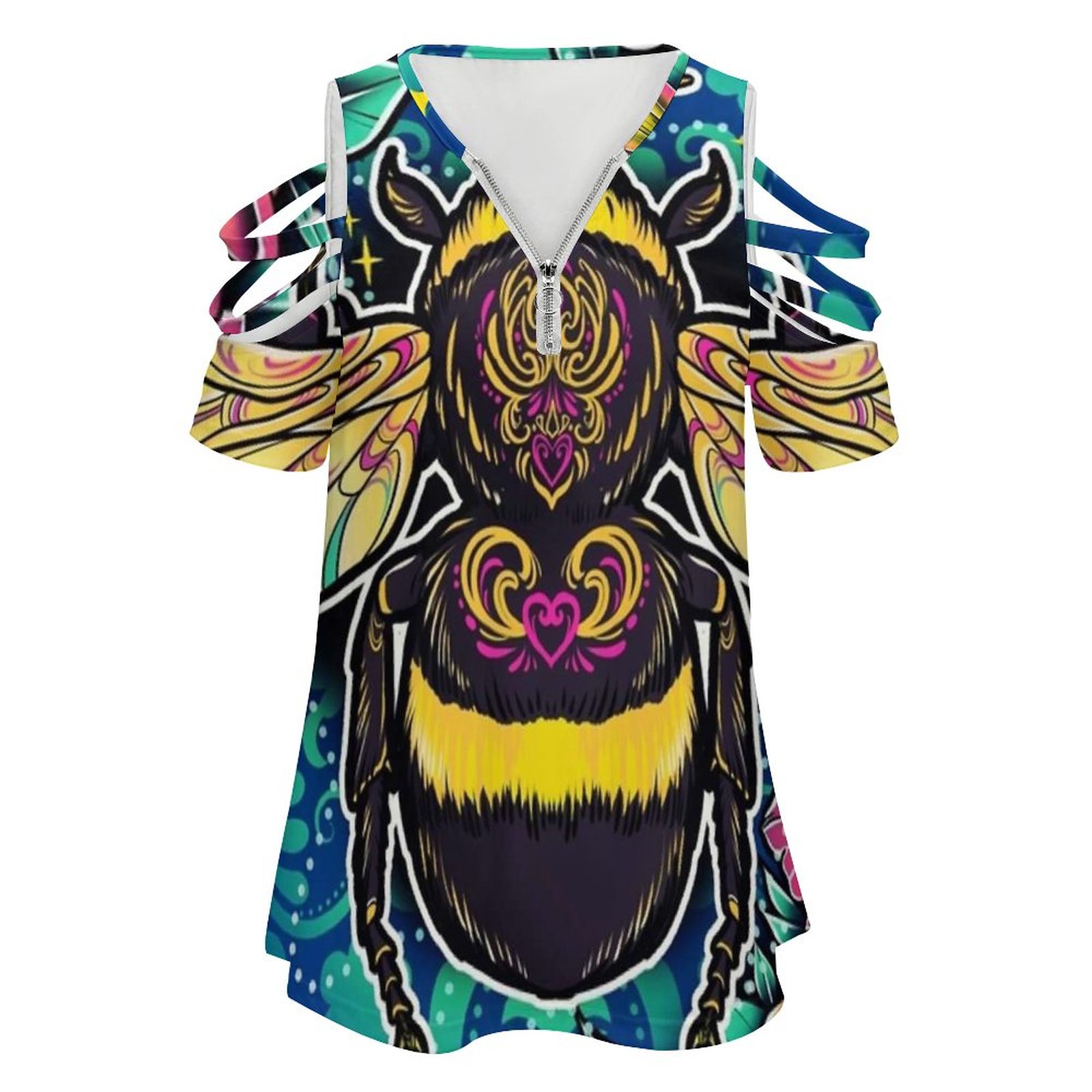 New Fashion Zip Off Shoulder T - Women Accessories Drawing review and price