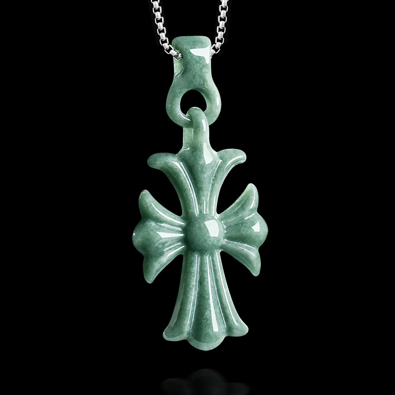Natural Burmese Jadeite Cross  - Woman Accessory review and price