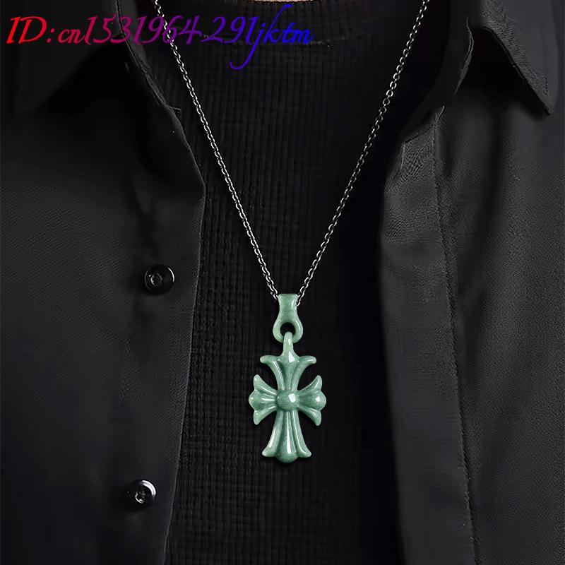 Natural Burmese Jadeite Cross  - Woman Accessory review and price