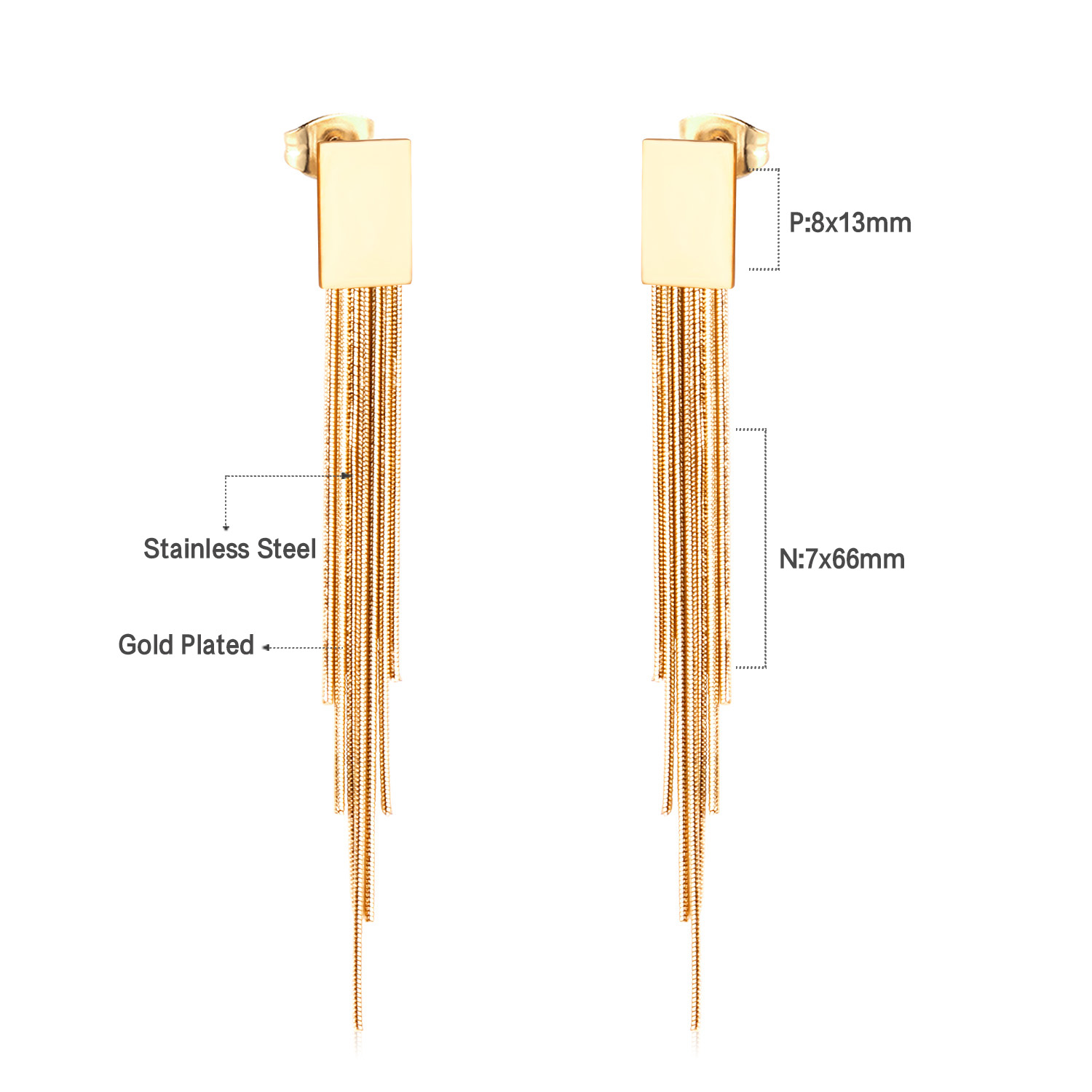 Vintage Boho Luxury Square Lon - Tassel Earrings Boho review and price
