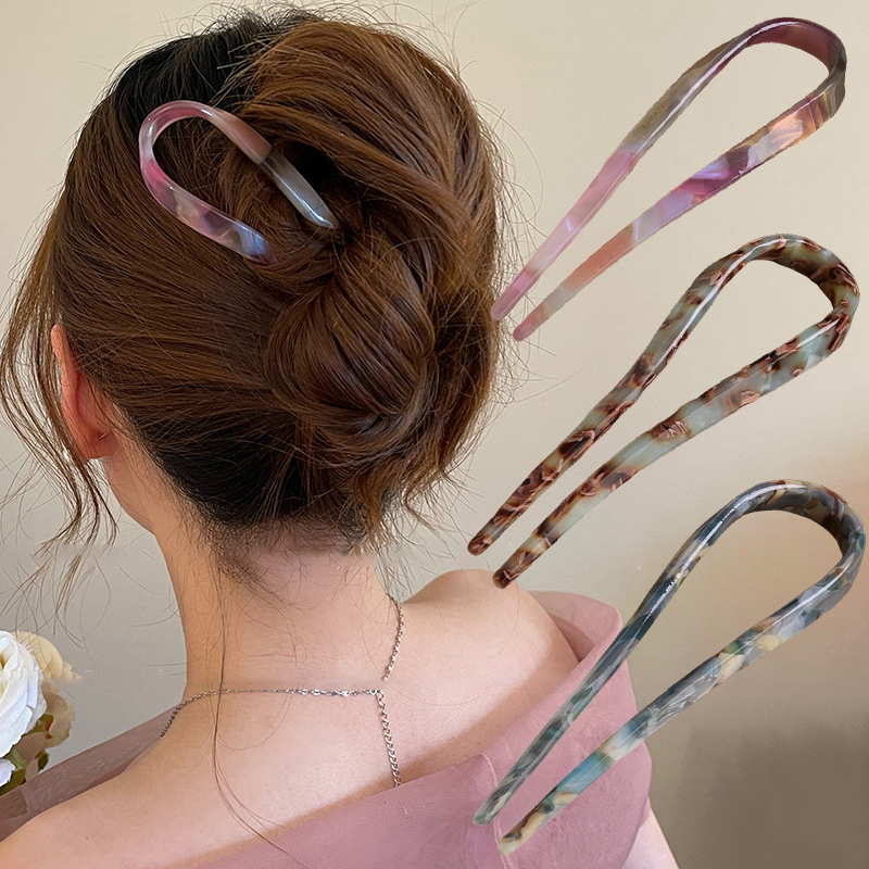 U-Shaped Hair Sticks Acetate A - Women Knight Accessories review and price