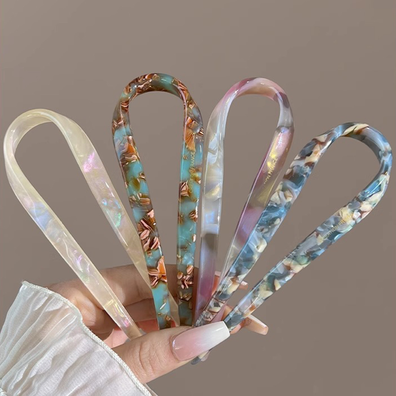 U-Shaped Hair Sticks Acetate A - Women Knight Accessories review and price