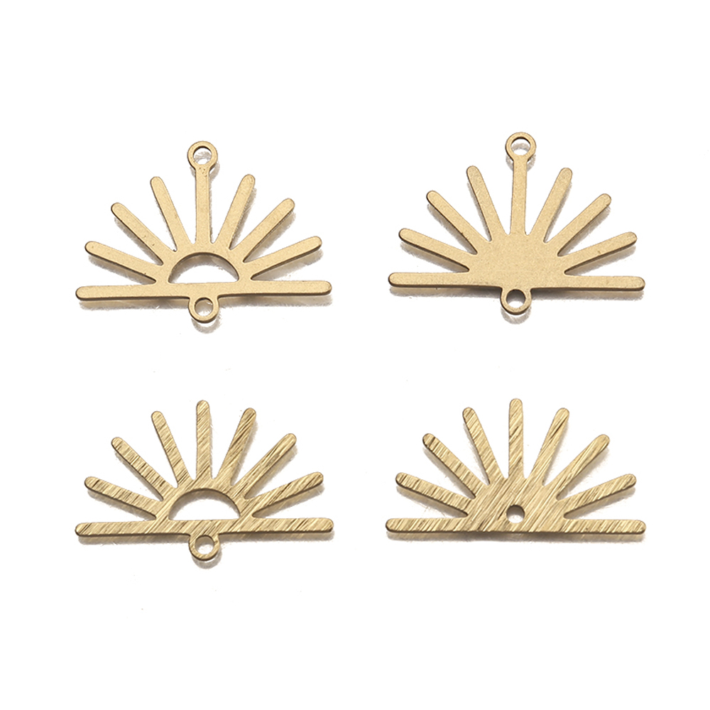10Pcs Textured Raw Brass Half  - Tassel Earrings Boho review and price