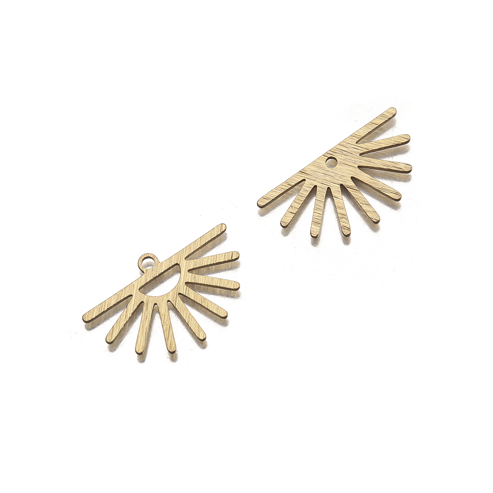 10Pcs Textured Raw Brass Half  - Tassel Earrings Boho review and price