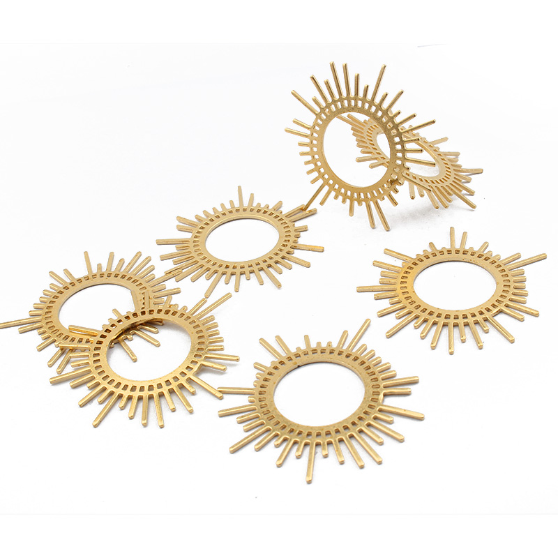 5pcs/lot Raw Brass Sun Burst C - Tassel Earrings Boho review and price
