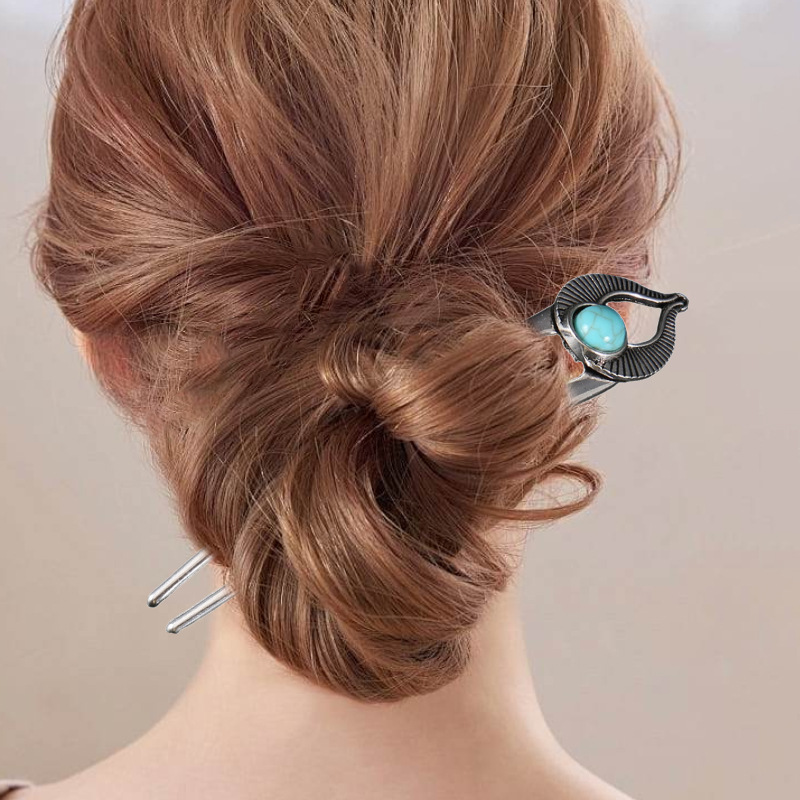 Egypt Turquoise U Shape Hair F - Pearl Hair Pin review and price