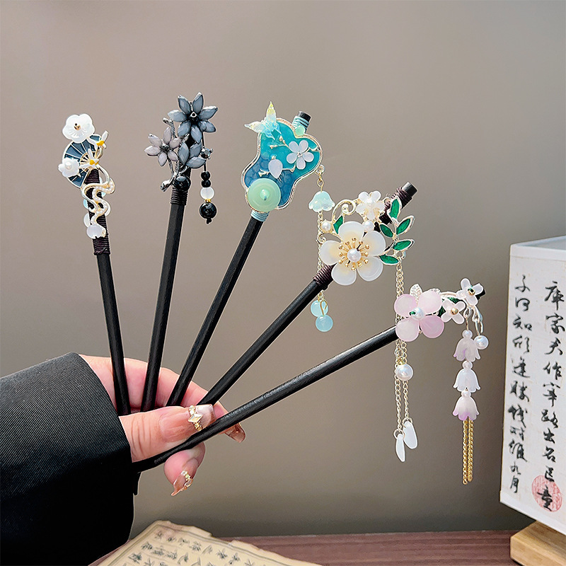 Classic Tassel Hair Stick Blac - Pearl Hair Pin review and price