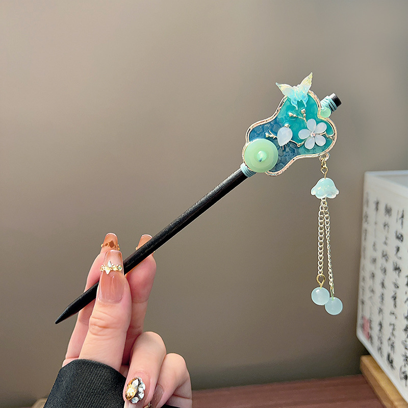 Classic Tassel Hair Stick Blac - Pearl Hair Pin review and price