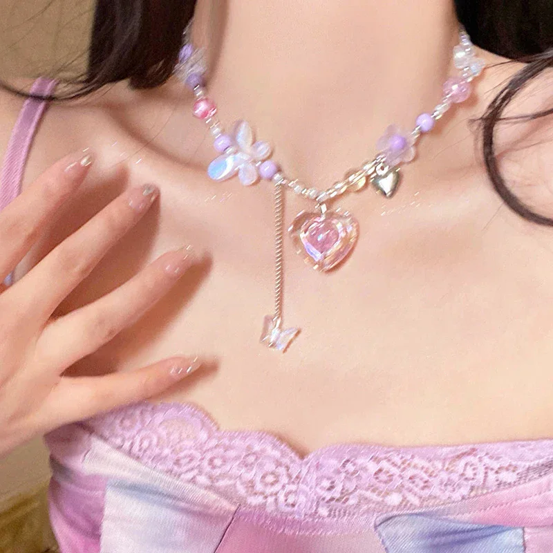 Y2K Pink Acrylic Flower Star T - Women'S Emo Accessories review and price