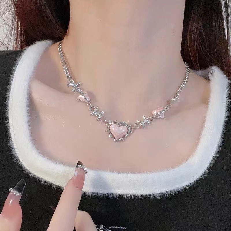 Vintage Y2k Pink Pin Bead Chok - Women'S Emo Accessories review and price