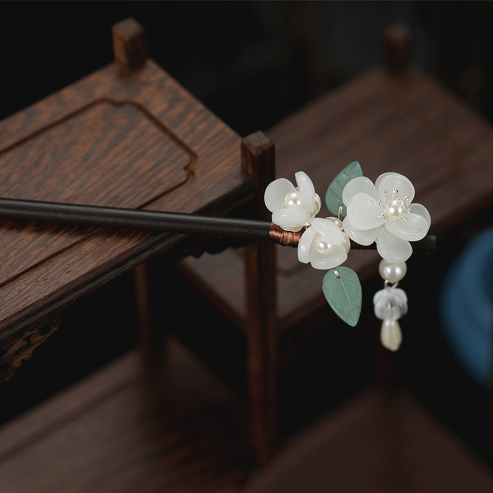 Retro Flower Hairpin With Pear - Pearl Hair Pin review and price